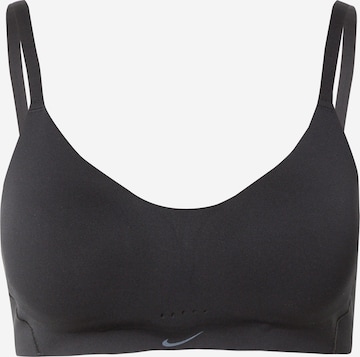 Soutien-gorge de sport 'ALATE MINIMALIST' NIKE en noir : devant
