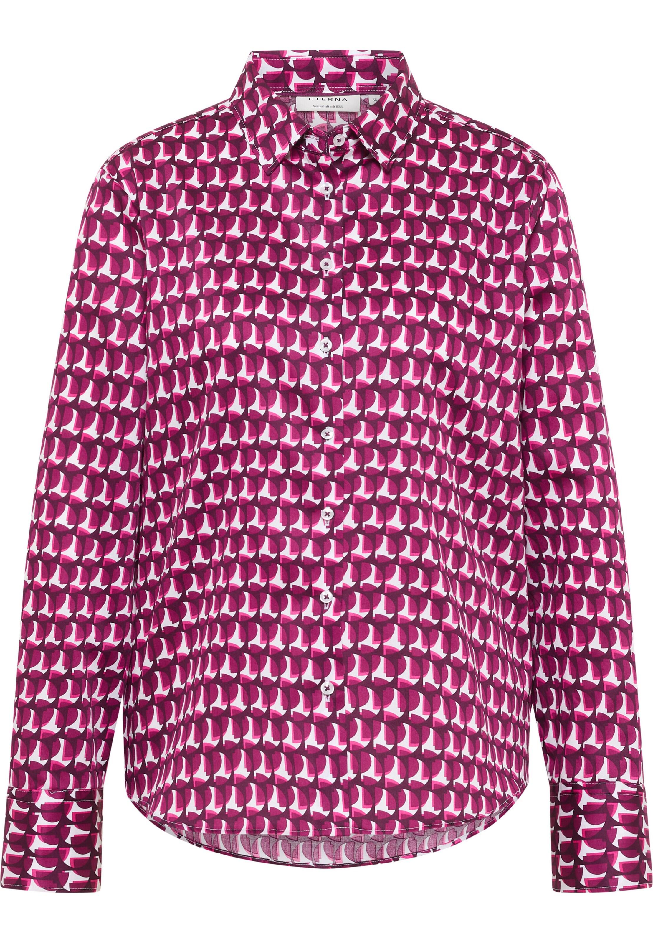 ETERNA Blouse 'FITTED' in Lila: voorkant