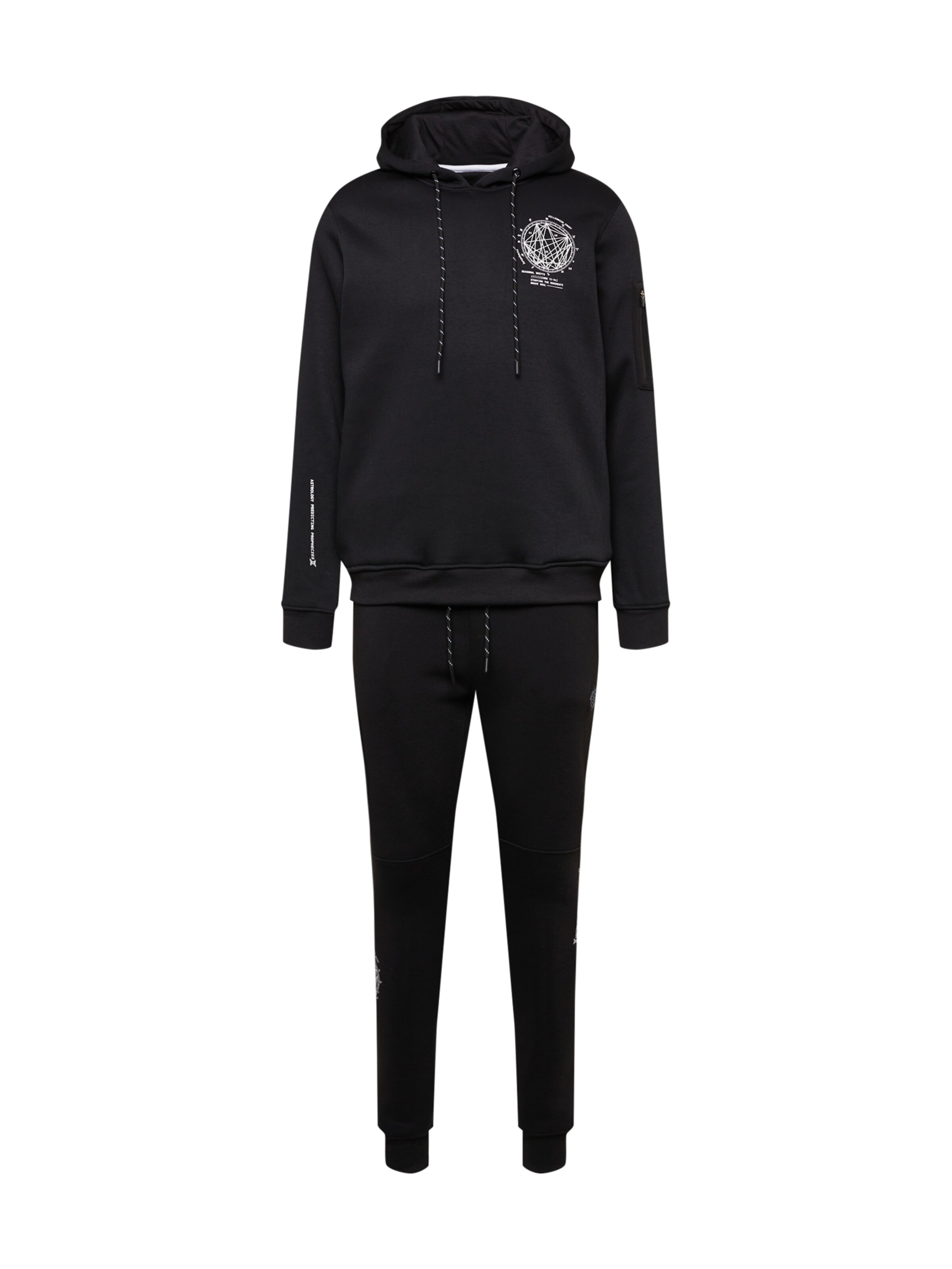 Herren Trainingsanzug 2-teilig - Atmungsaktiv, Jogginghose Mit Tasche, Für Herbst/Winter