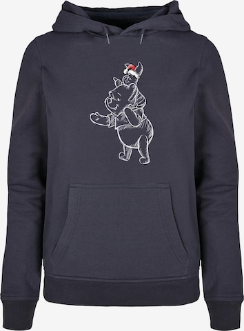 ABSOLUTE CULT Sweatshirt 'Winnie The Pooh - Piglet Christmas' in Blau: predná strana