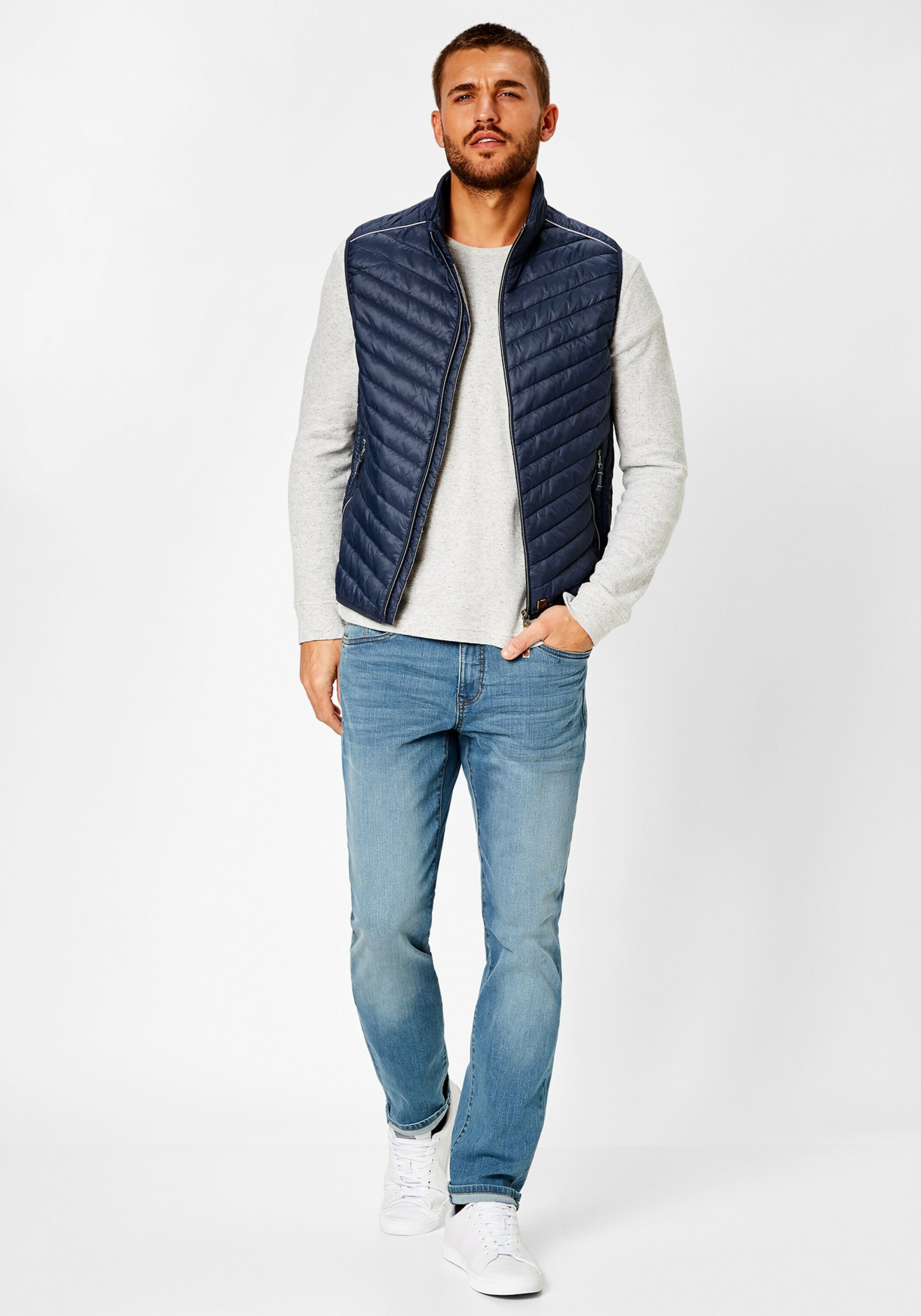 REDPOINT gilet in donkerblauw