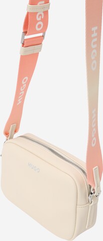 HUGO - Bolso de hombro 'Bel' en blanco: frente