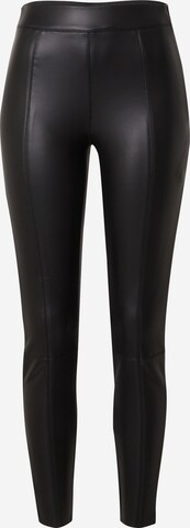 TOPSHOP Skinny Trousers in Black: front