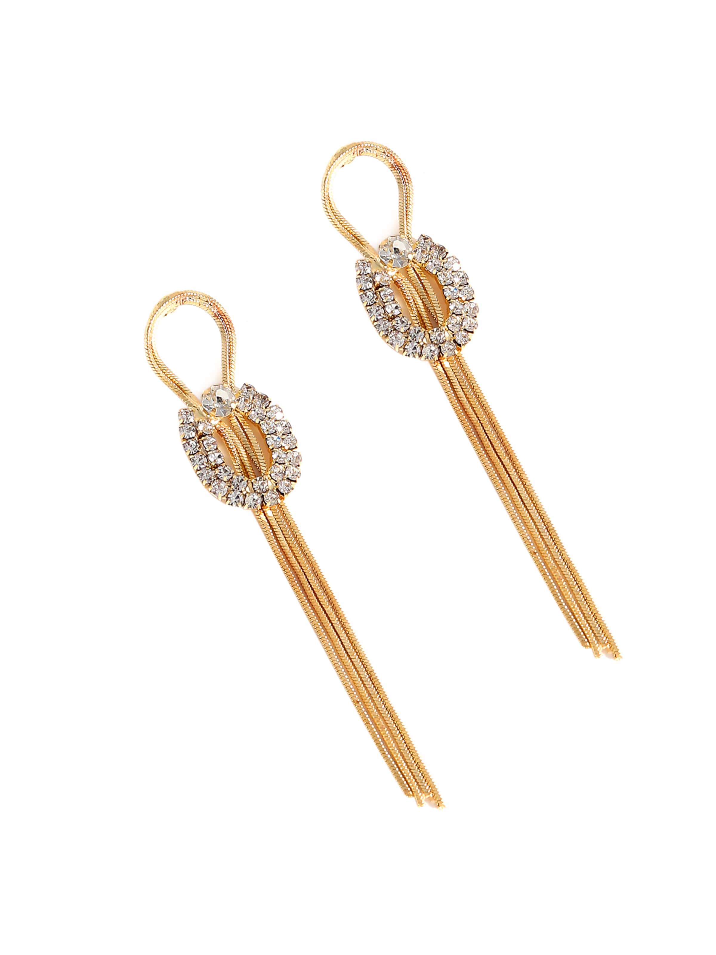 SOHI Kolczyki 'Parina' w kolorze złoty: przód