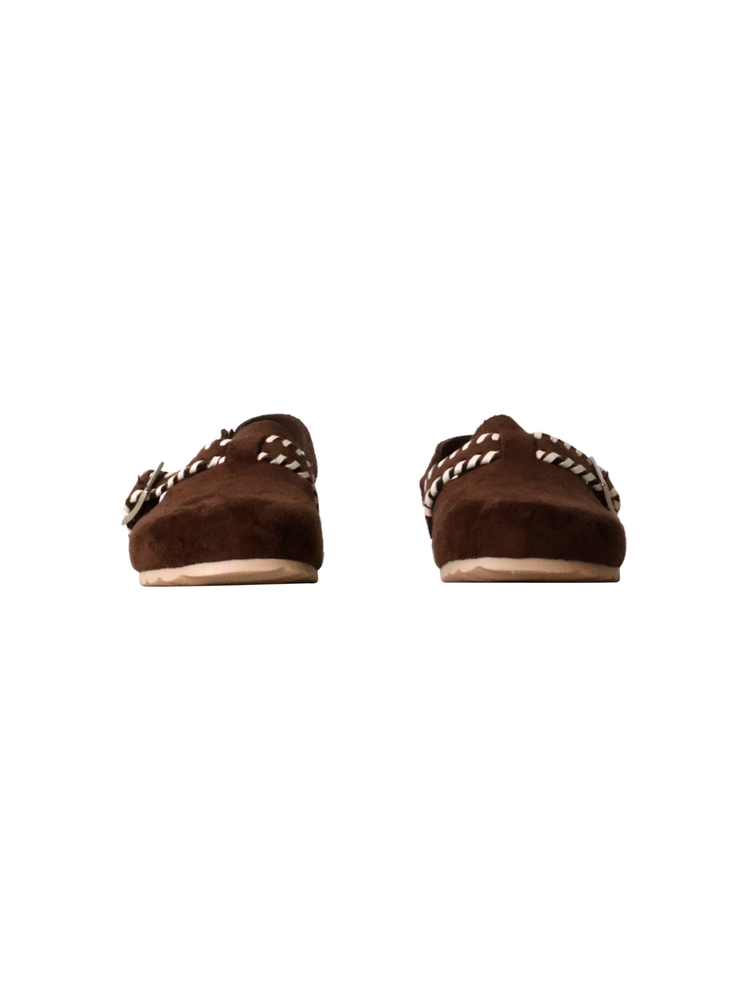 Pantoufle 'Kinder-Pantoletten mit Schnalle' Super Mode en marron