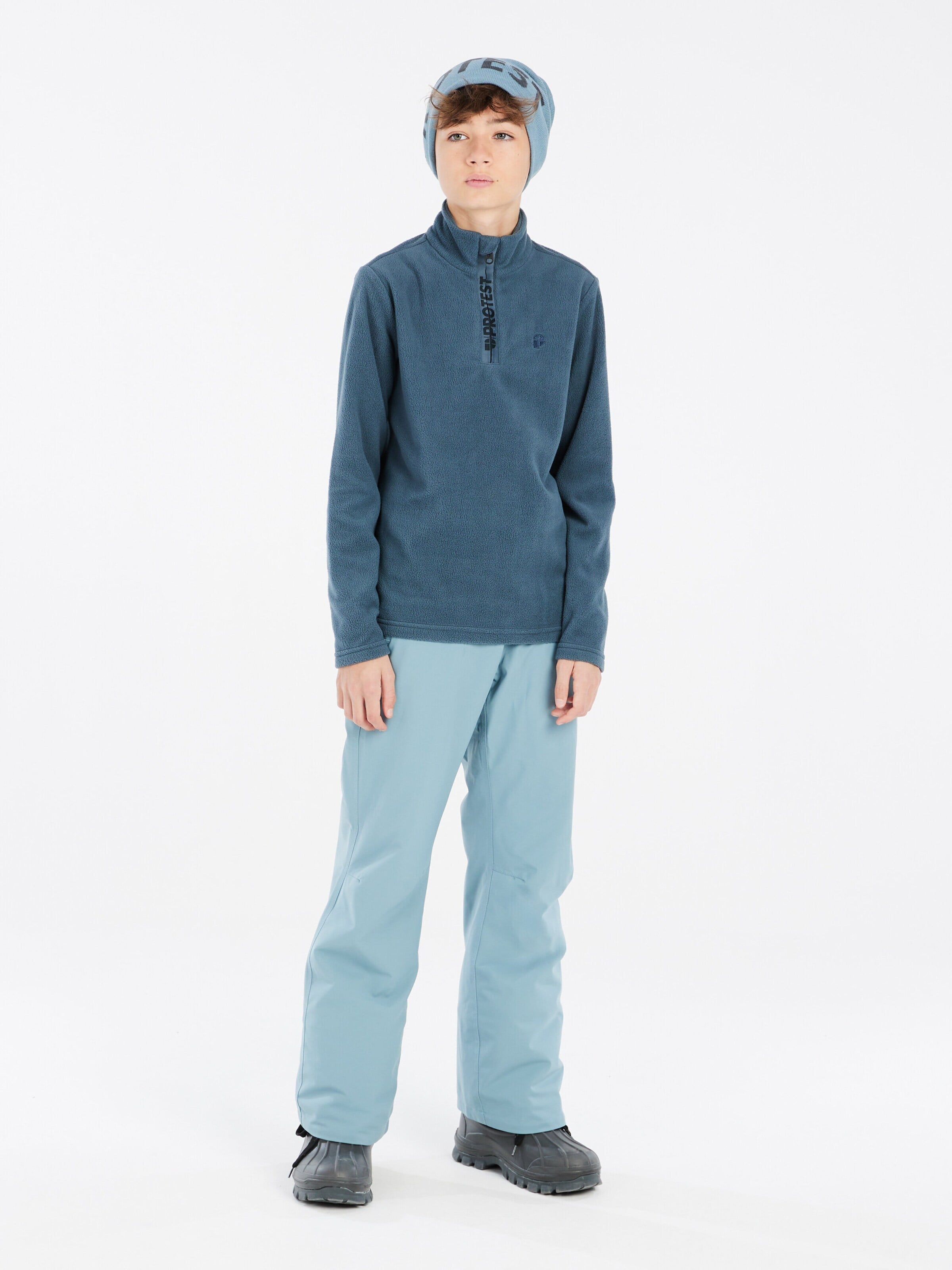 PROTEST Regular Workout Pants 'PRTSTERIO JR' in Blue: front