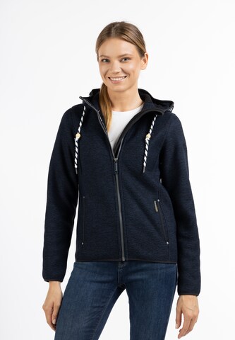 Schmuddelwedda Fleece Jacket in Blue: front