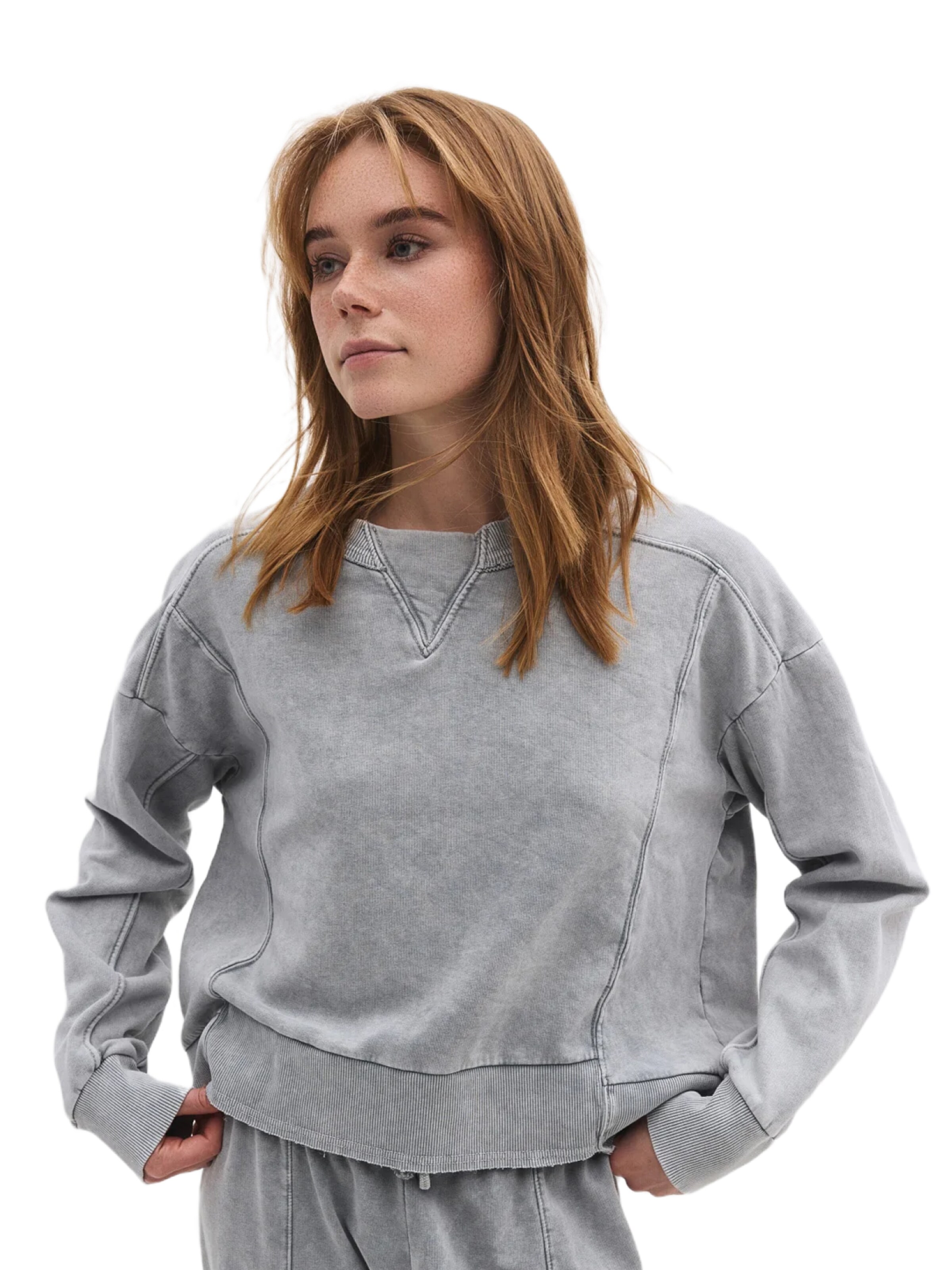 No Matter What Sweatshirt in Grijs: voorkant