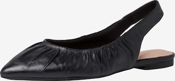 TAMARIS Ballet Flats with Strap in Black: front