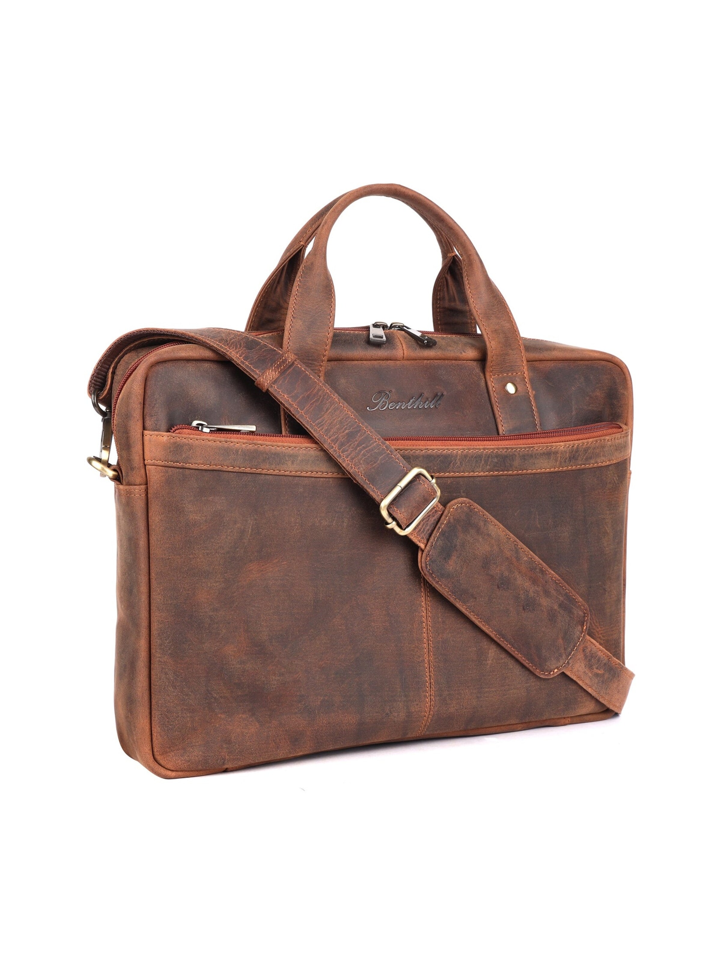 Benthill Laptop Bag in Brown
