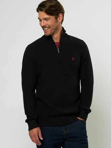 U.S. POLO ASSN. Neulepaita 'Rafael' värissä musta: etupuoli