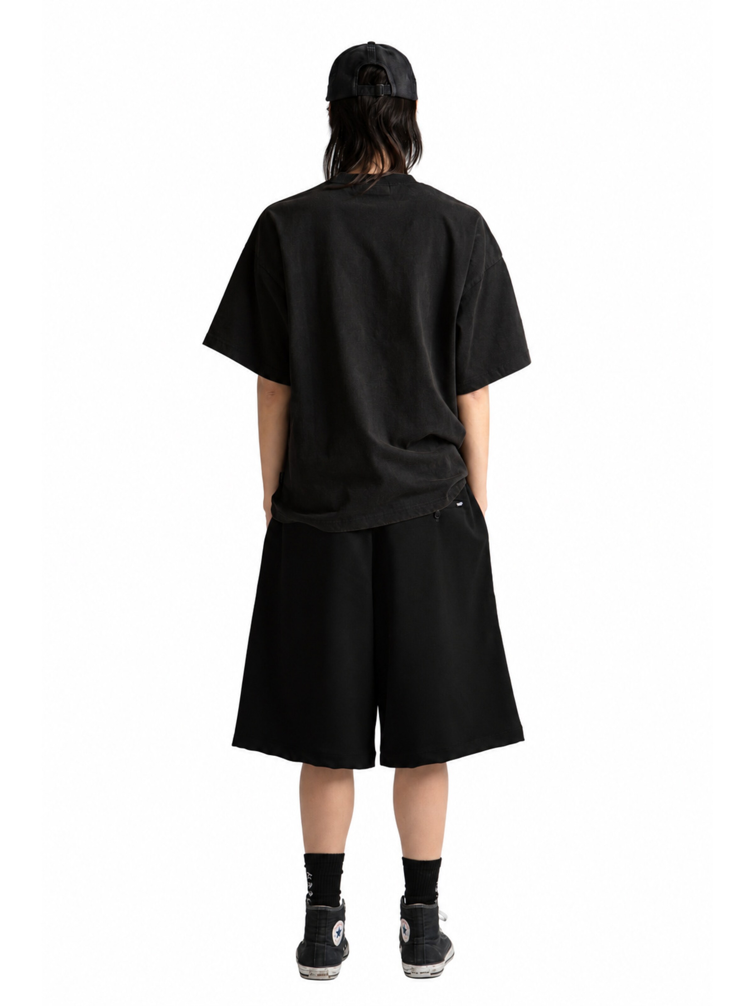 Wasted Paris - Camiseta 'Catacombs Boxy T-Shirt' en negro