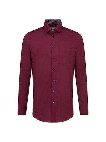 SEIDENSTICKER Regular fit Business Shirt in Red: front