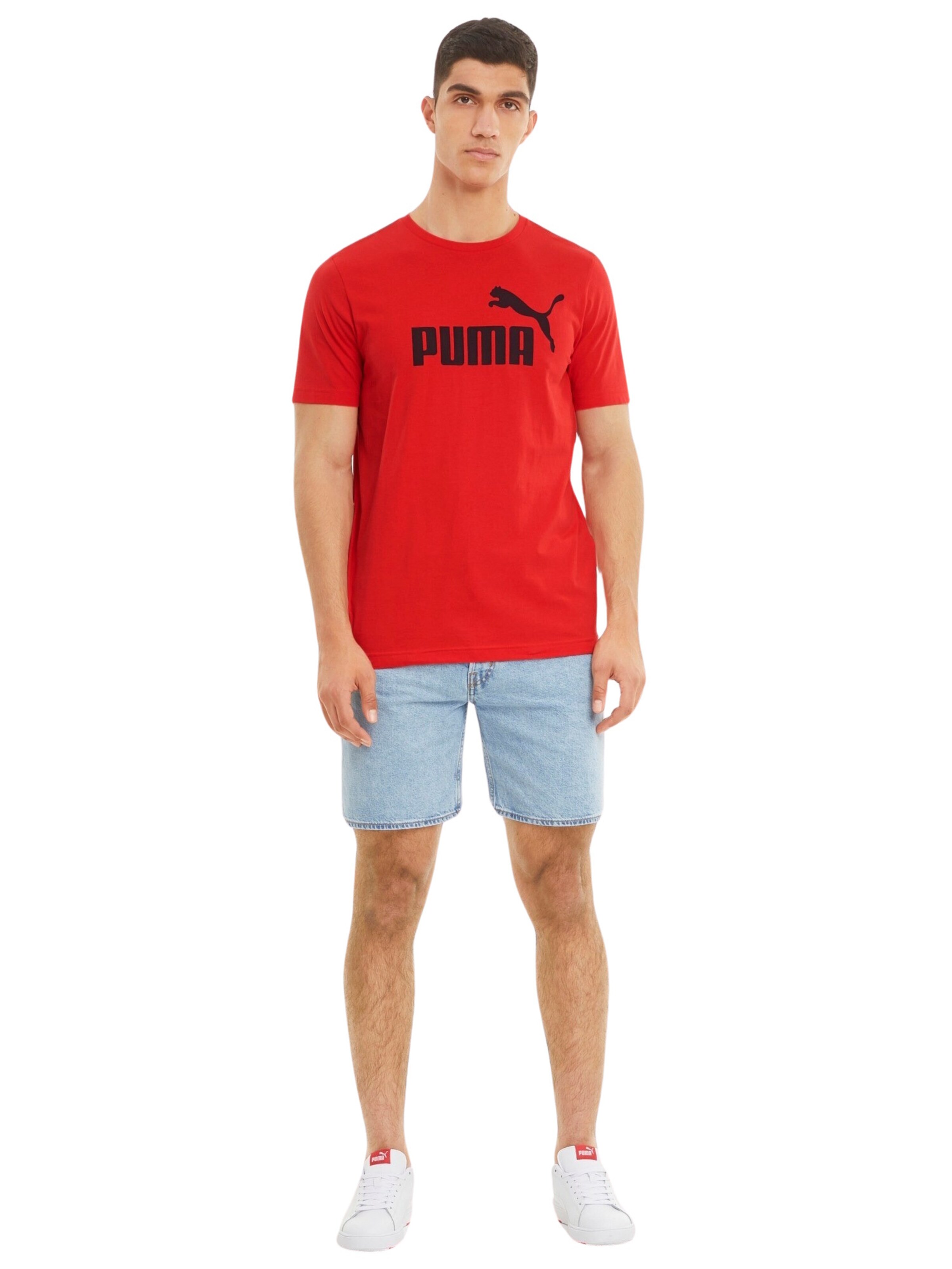 PUMA Shirt 'Essential' in Red
