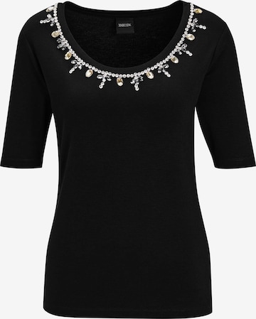 T-shirt MADELEINE en noir : devant