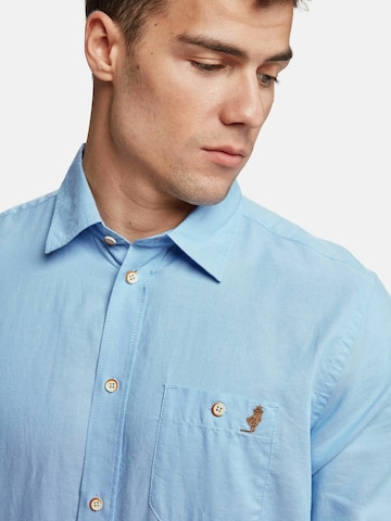 MCS Regular Fit Businesspaita 'Brandon' värissä sininen