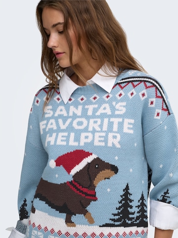 ONLY - Jersey 'ONLXmas' en azul