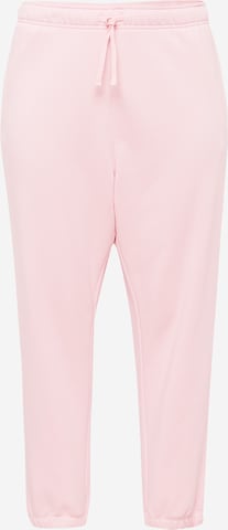 Effilé Pantalon de sport Nike Sportswear en rose : devant