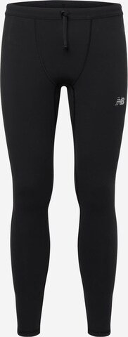 Skinny Pantalon de sport 'Essentials' new balance en noir : devant