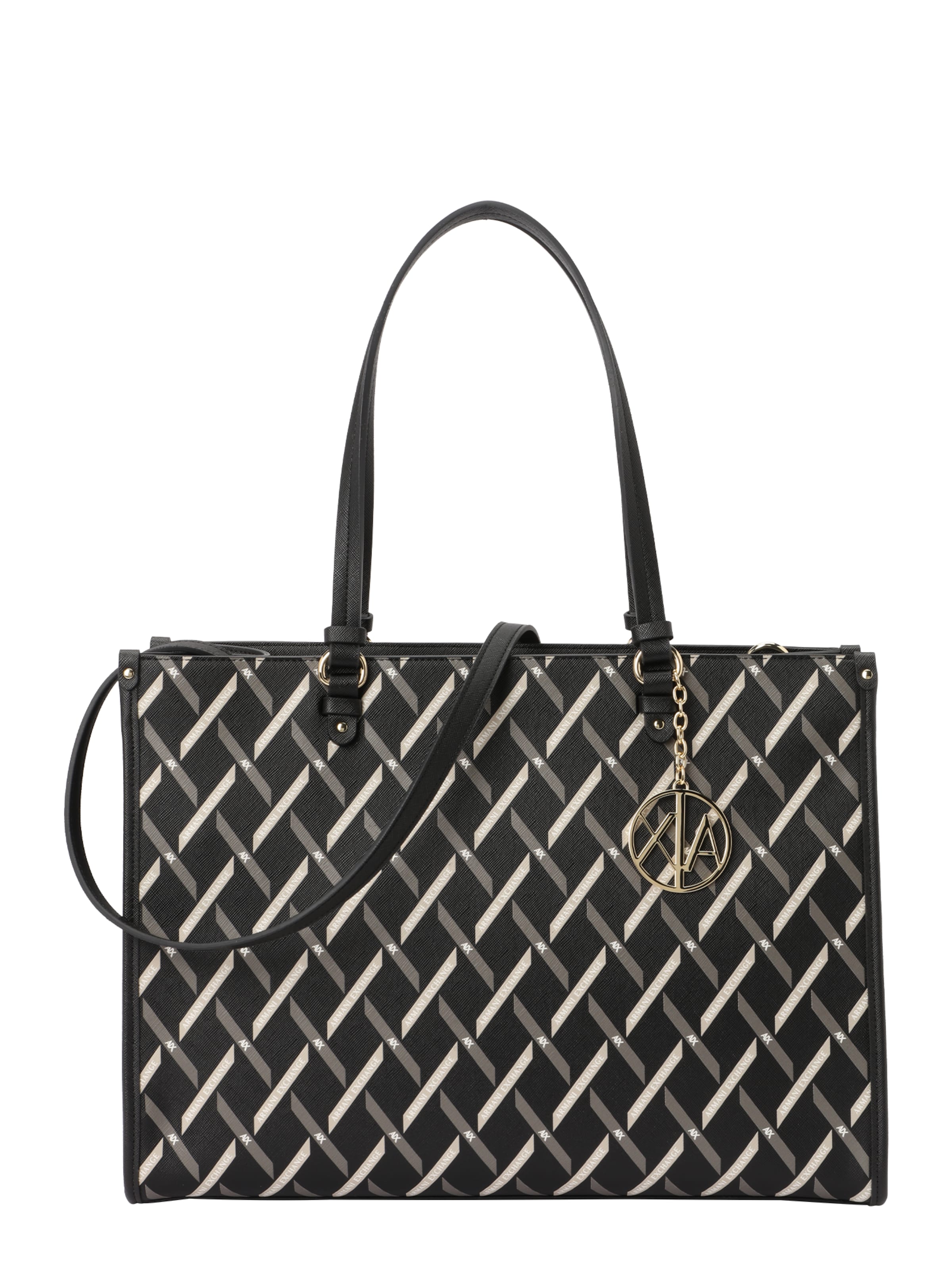 ARMANI EXCHANGE Τσάντα χειρός 'GYNGER' σε μαύρο: μπροστά