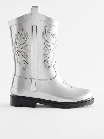 Next Rubber Boots in Silver