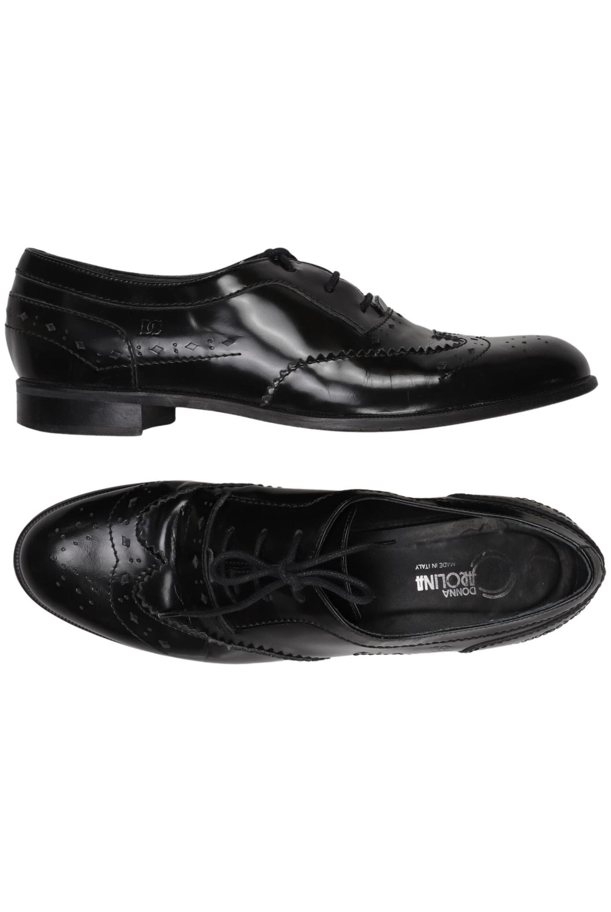 Donna Carolina Flats & Loafers in 42 in Black: front