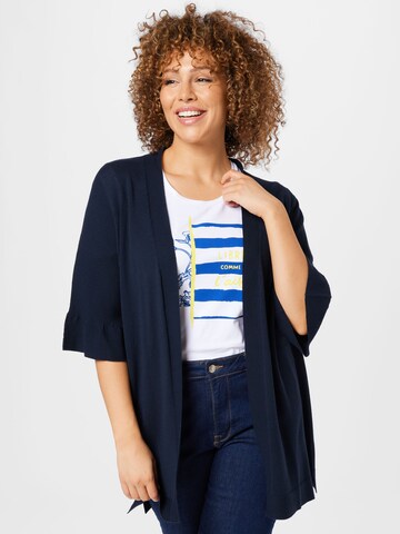 Persona by Marina Rinaldi Knit cardigan 'MARA' in Blue: front