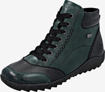 Bottines à lacets REMONTE en vert : devant