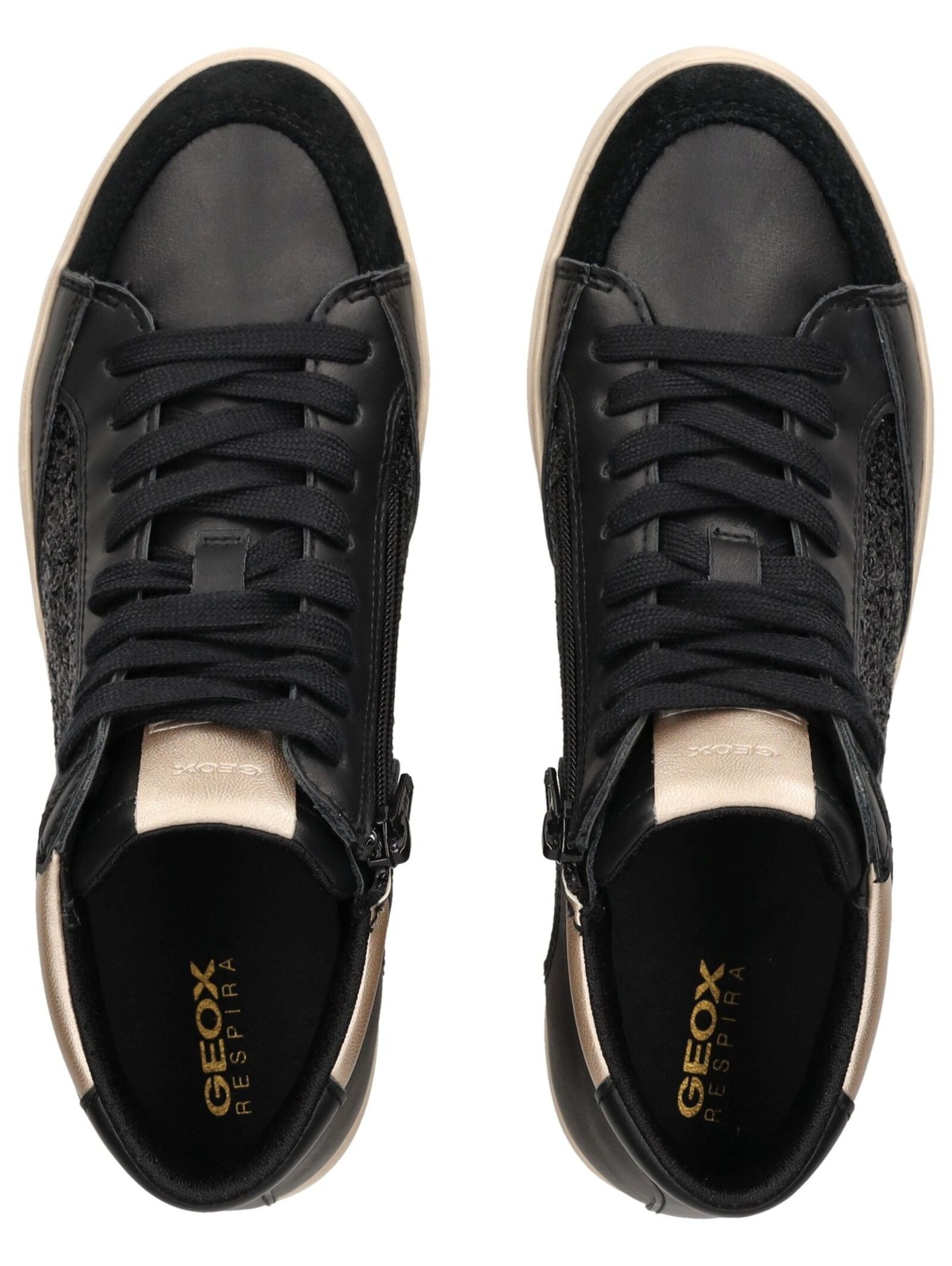 GEOX Sneakers hoog in Zwart