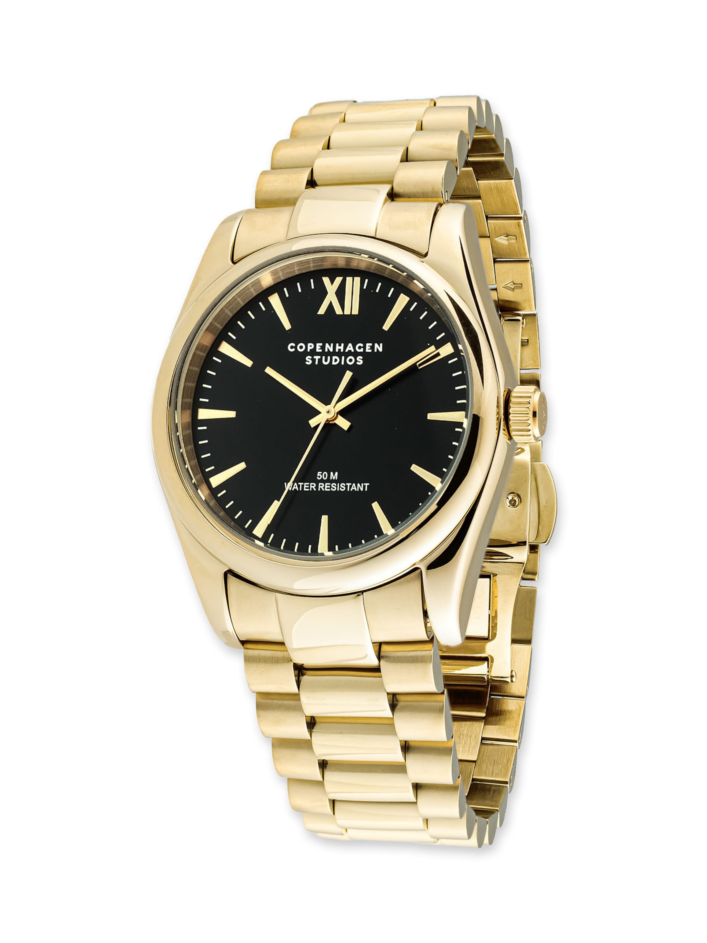 Copenhagen Studios Analoog horloge in Goud: voorkant