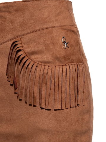 Queen Kerosin Skirt in Brown