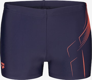 ARENA Athletic Swim Trunks 'DIVE' in Blue: front