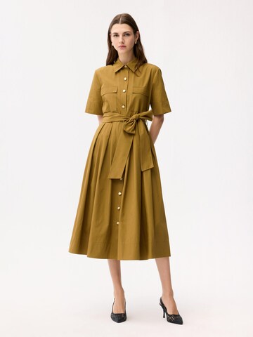 Robe-chemise adl en vert : devant