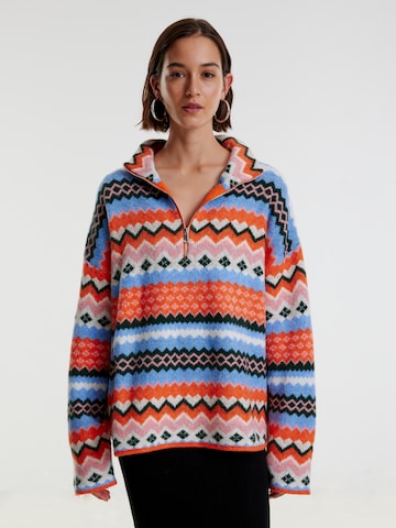 EDITED Pullover 'Waida' i blandingsfarvet: forside