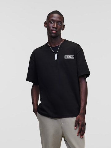 Karl Lagerfeld - Camisa 'Ikonik 2.0' em preto: frente
