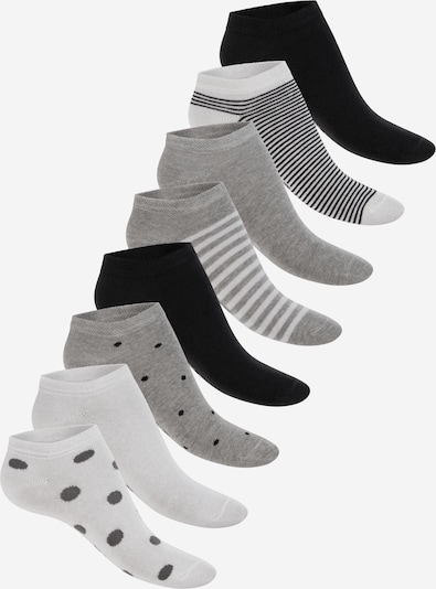 footstar Füßlinge 'Ringel' in 35-38 in anthrazit, Produktansicht