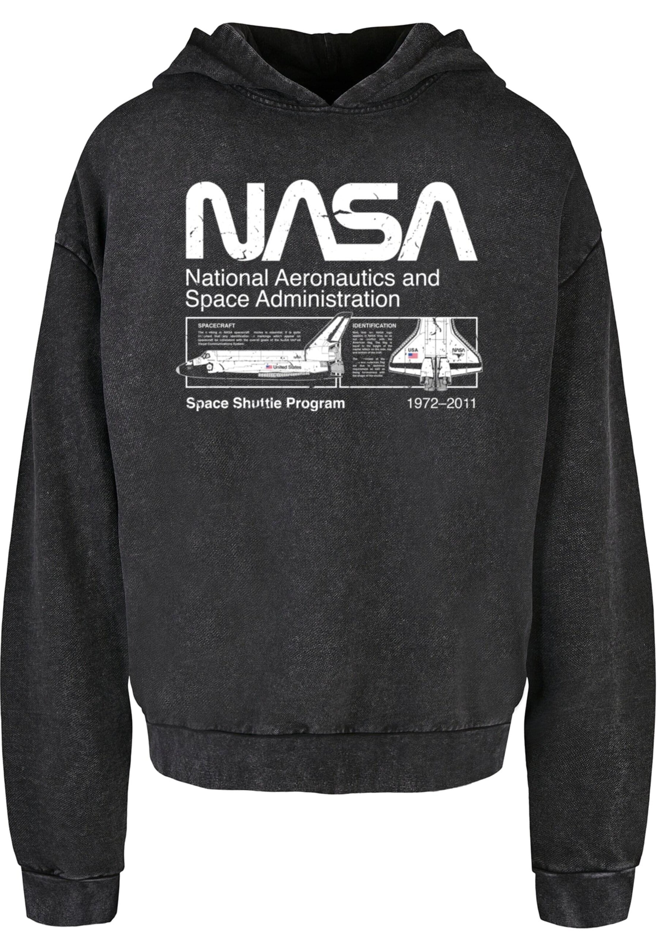 ABSOLUTE CULT Sweatshirt 'Nasa - Space Shuttle Program' in Black: front
