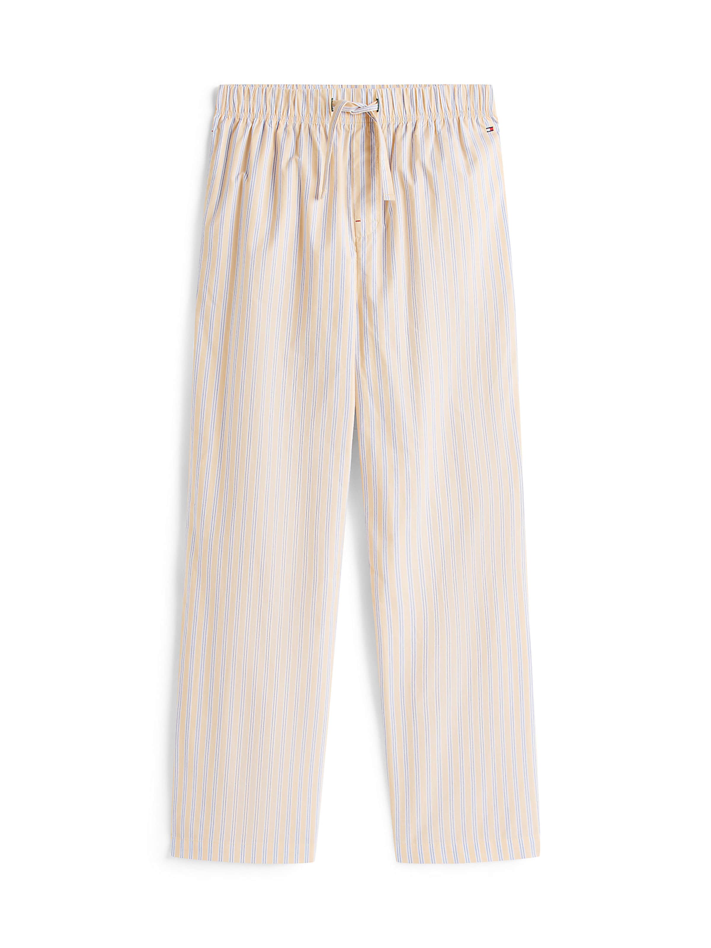 Pantalon de pyjama TOMMY HILFIGER en beige : devant