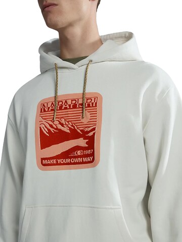 NAPAPIJRI Sweatshirt 'Boyd' in Weiß