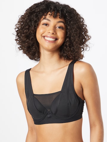 High support Reggiseno sportivo di ADIDAS PERFORMANCE in nero: frontale