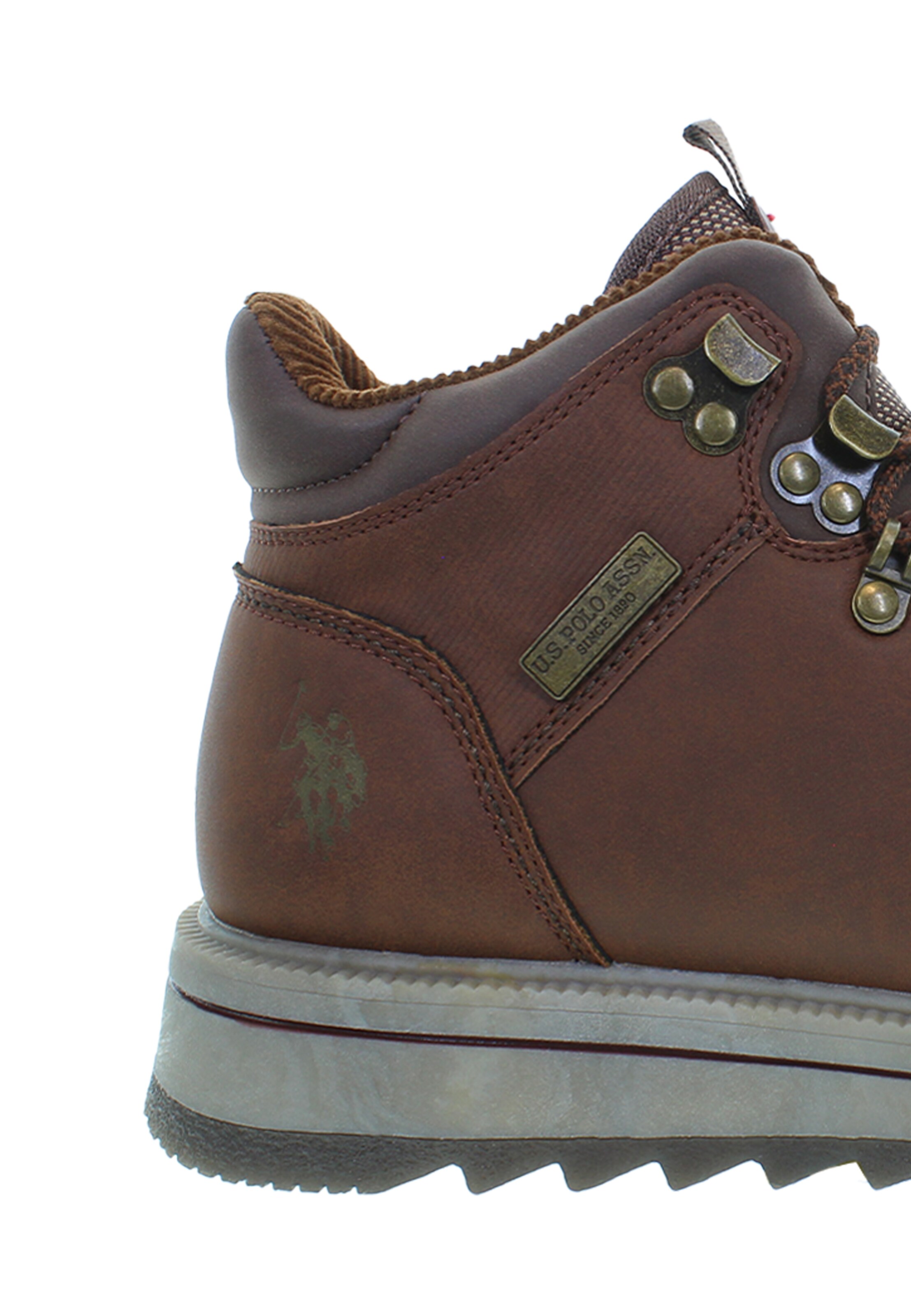 U.S. POLO ASSN. Lace-up boots 'VIKING002MDUT1' in Brown