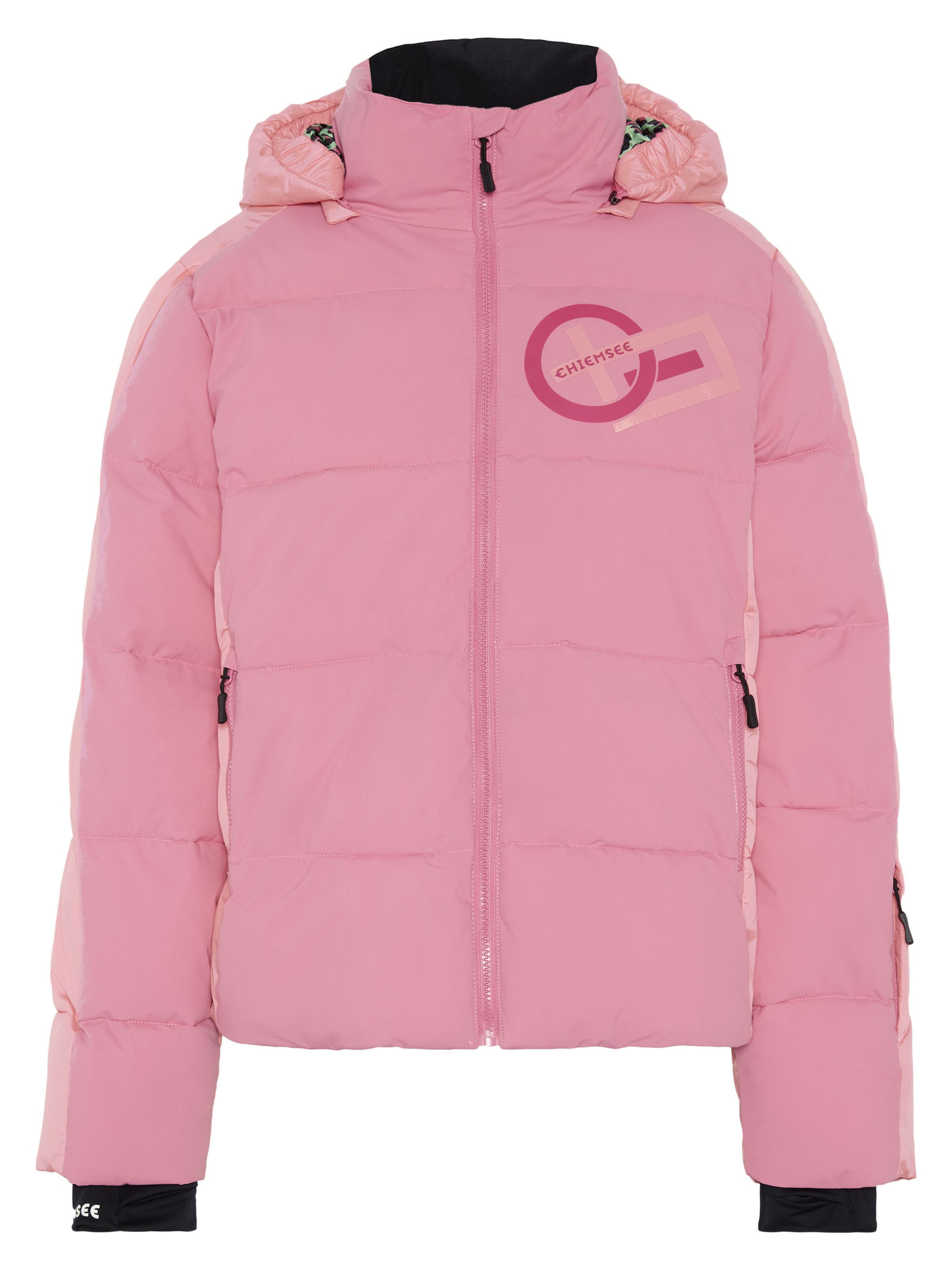 CHIEMSEE Skijacke ' mit abnehmbarer Kapuze ' in Pink: Vorderseite