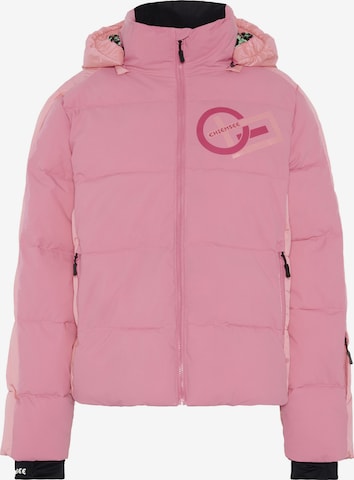 CHIEMSEE Athletic Jacket ' mit abnehmbarer Kapuze ' in Pink: front