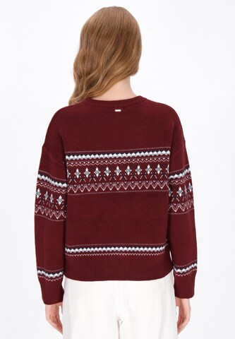 Cardigan DreiMaster Maritim en rouge