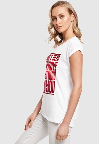 T-shirt 'Captain Marvel - Movie Prove Anything' ABSOLUTE CULT en blanc