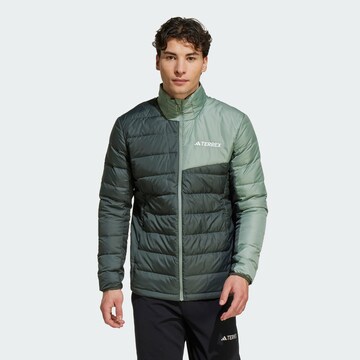 Veste outdoor ADIDAS TERREX en gris : devant