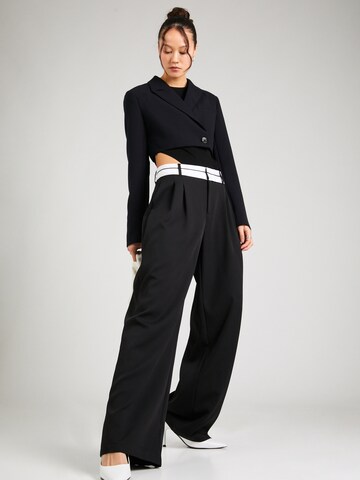 ONLY Loose fit Pleat-front trousers 'MALIKA' in Black