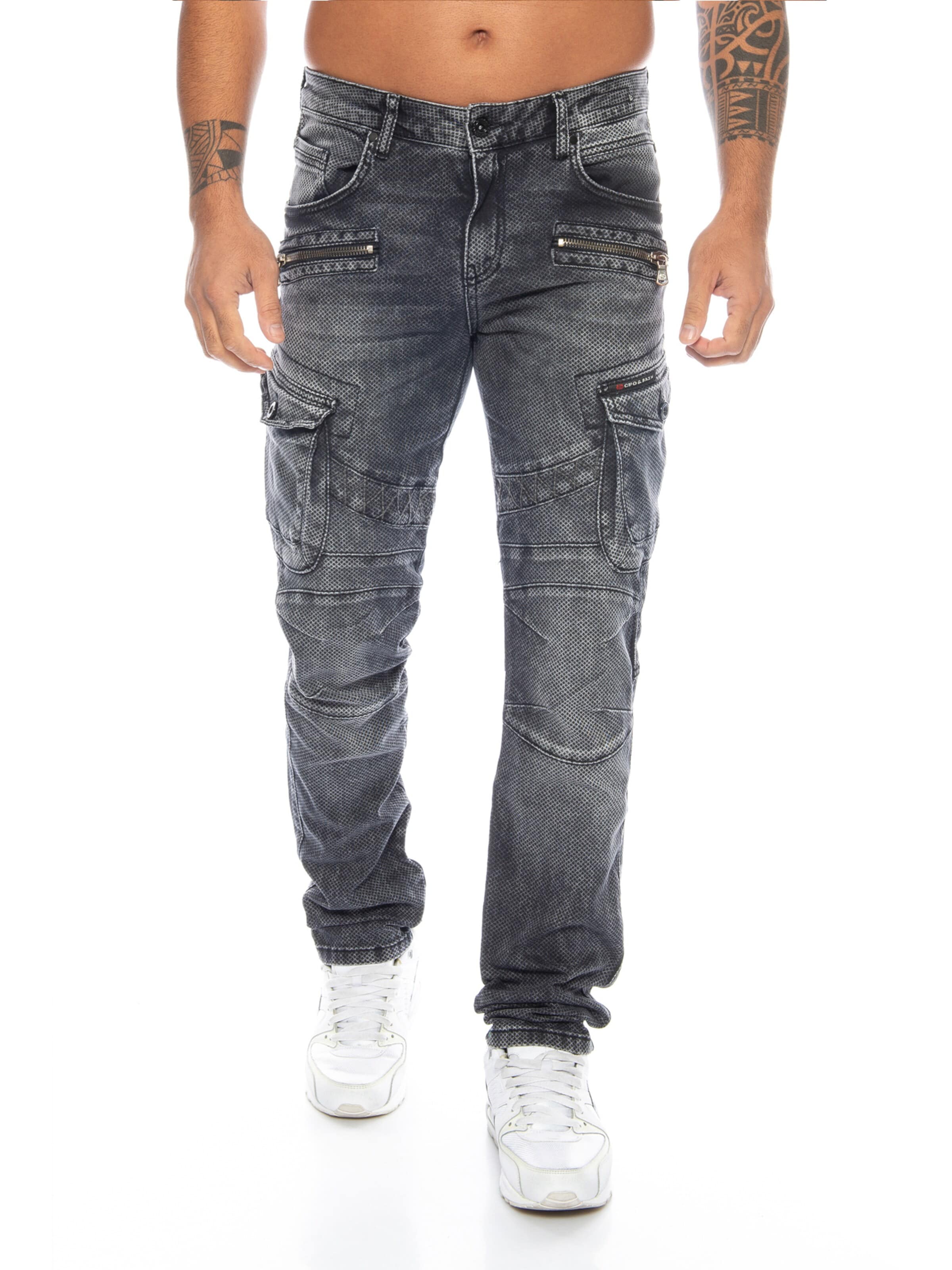 CIPO & BAXX Regular Jeans 'BJ369' in Black: front