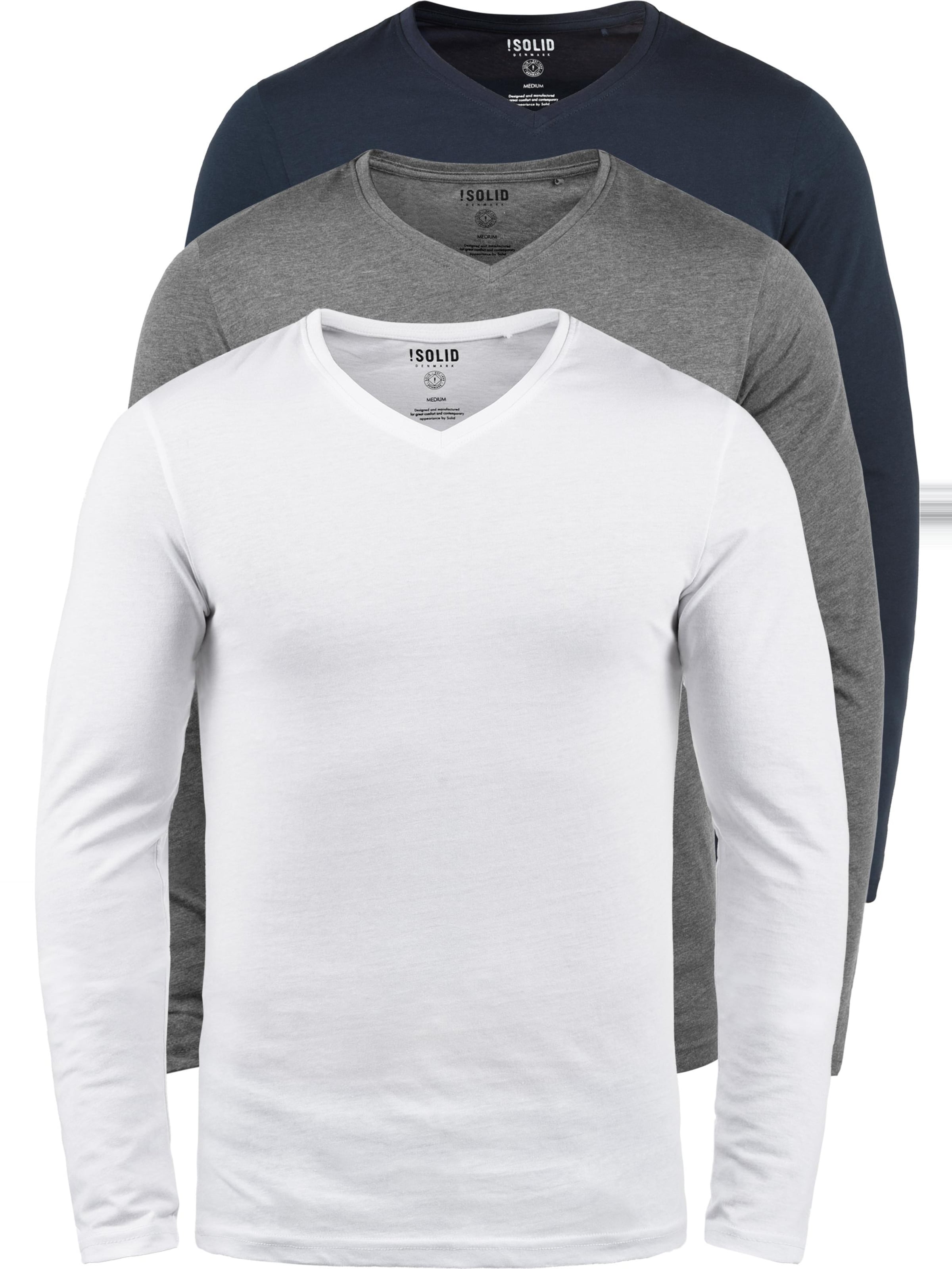 !Solid Shirt 'BASIL' in Grijs: voorkant