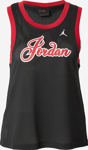 Jordan Športni top | črna barva: sprednja stran
